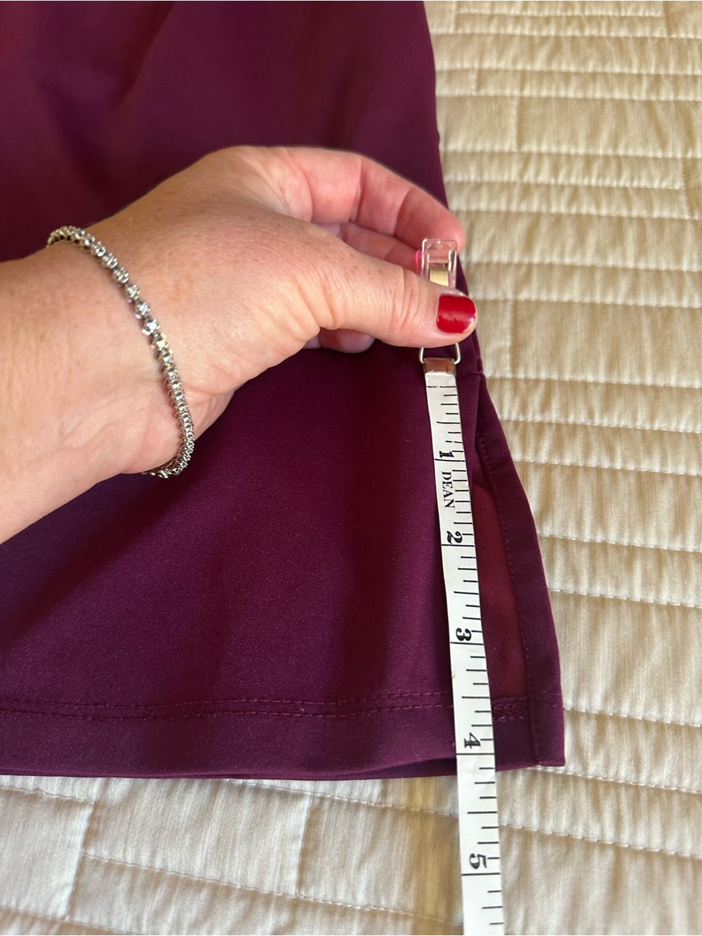 Spitfire Burgundy Mock-Neck Golf Dress with Front Zip Size MD - Picture 6 of 7